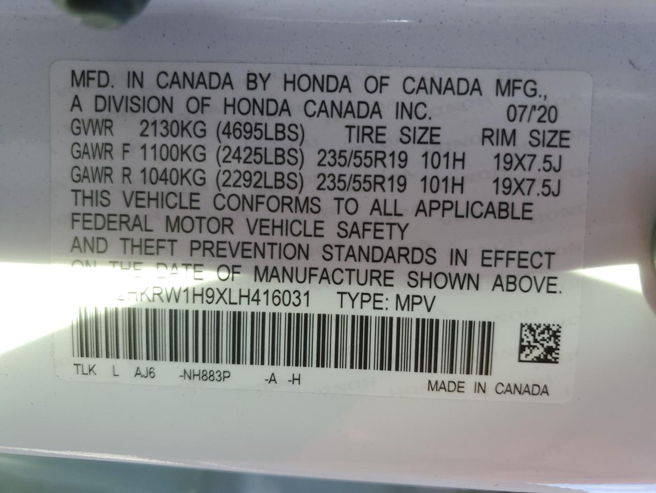 2020 Honda CR-V - Image 12