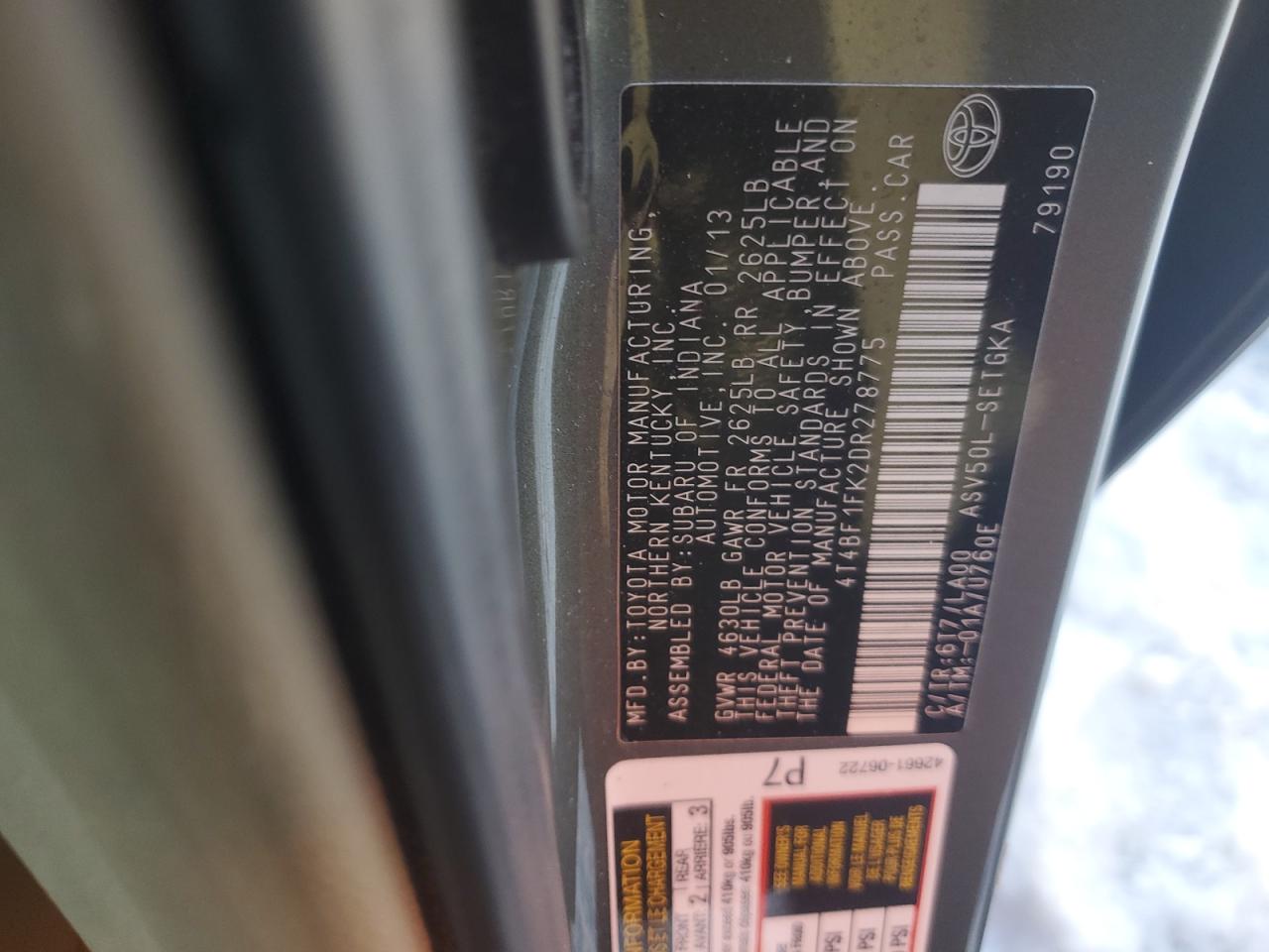 2013 Toyota Camry - Image 12