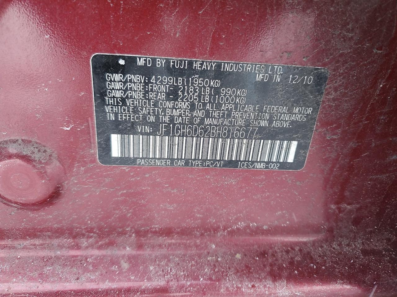 2011 Subaru Impreza - Image 13