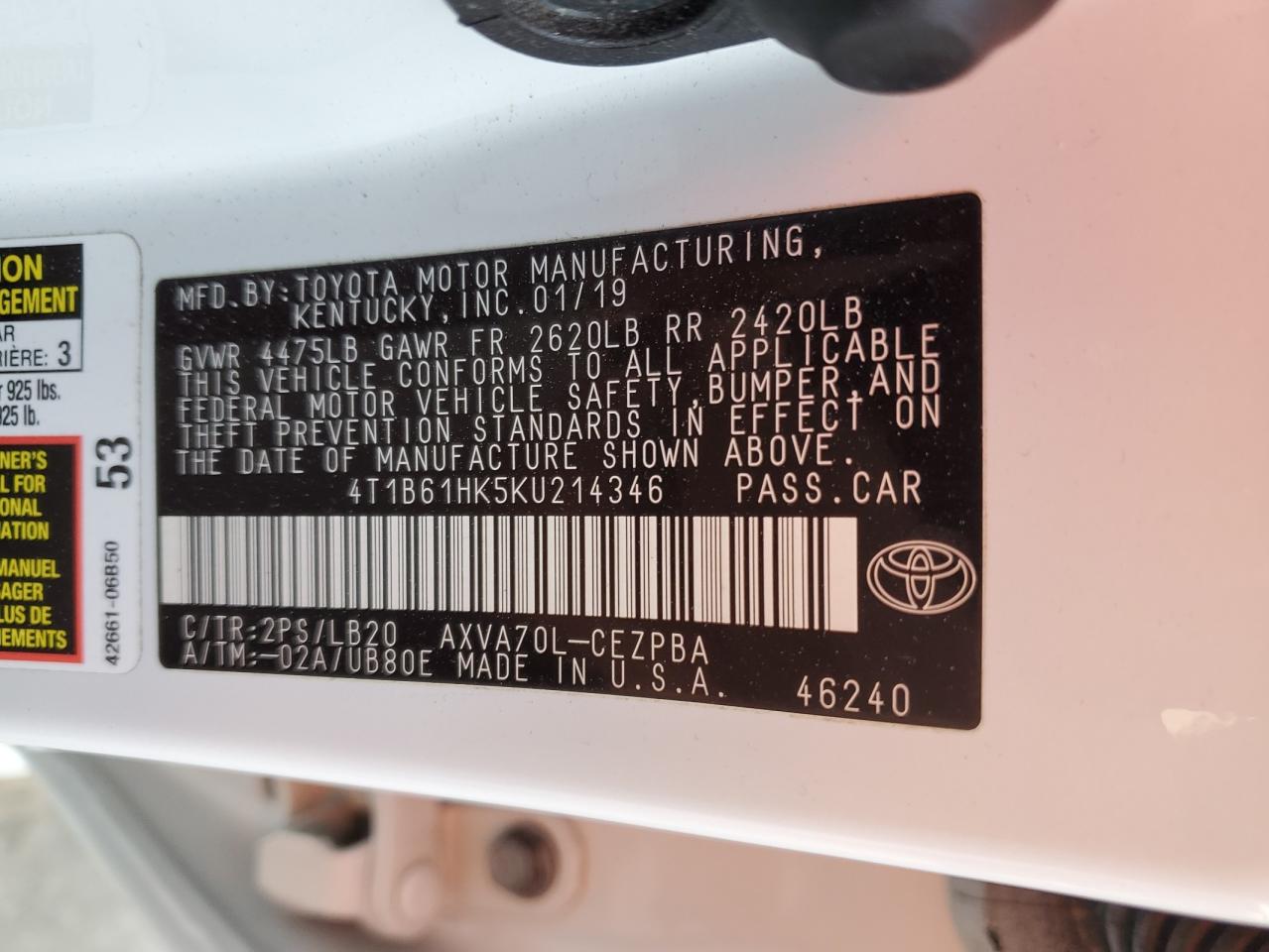 2019 Toyota Camry - Image 13
