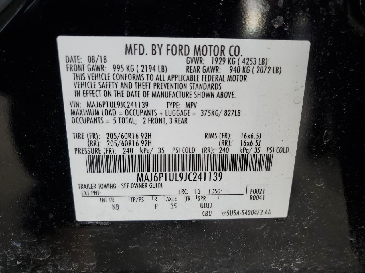 2018 Ford EcoSport - Image 12