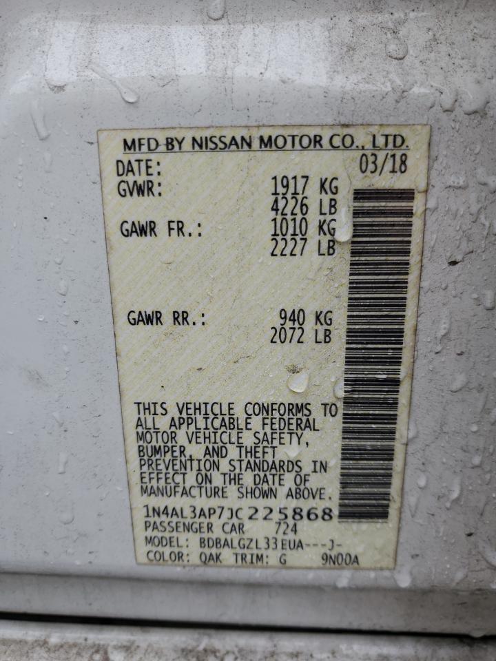 1N4AL3AP7JC225868 NISSAN ALTIMA 2018