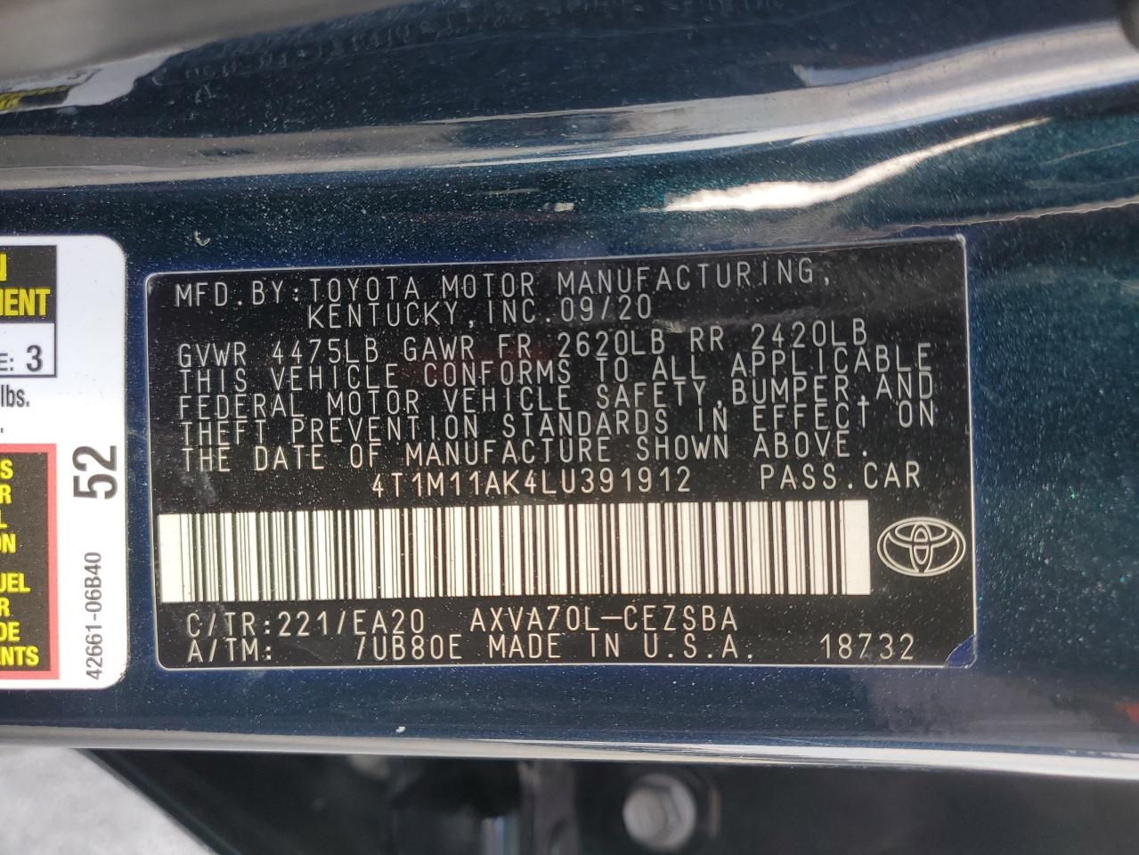 2020 Toyota Camry - Image 14