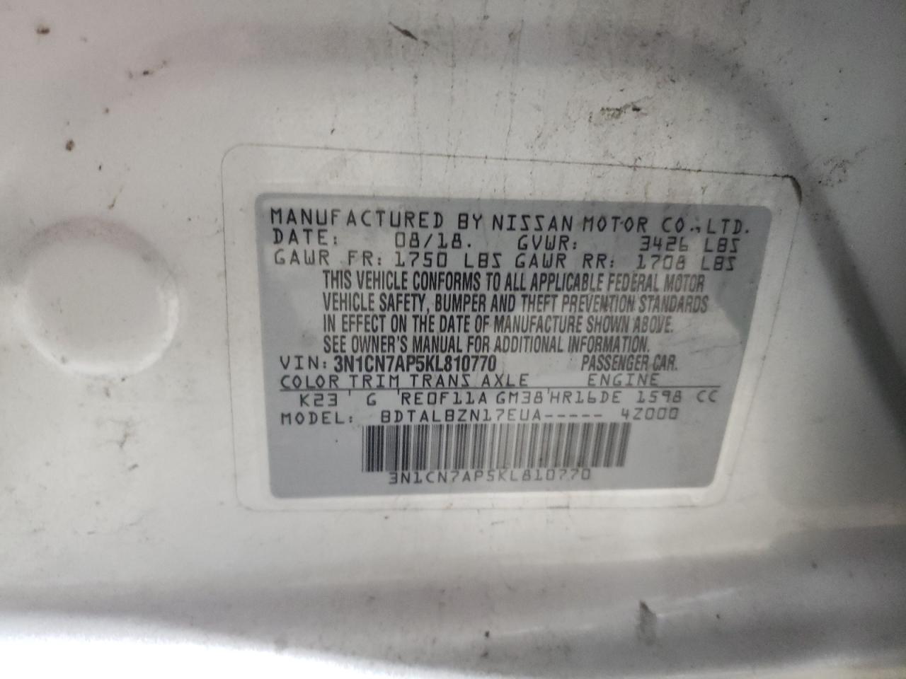 2019 Nissan Versa - Image 12