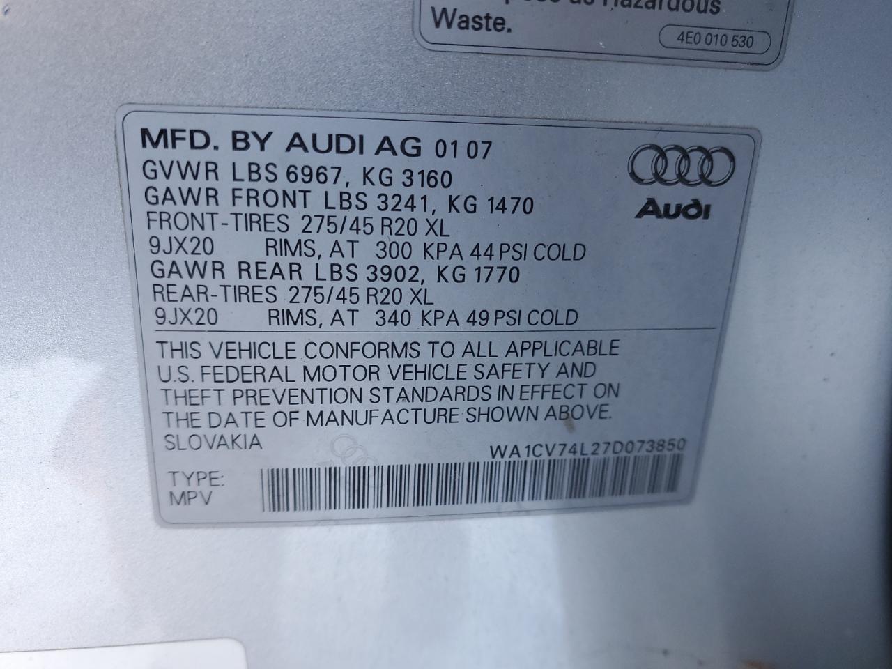 2007 Audi Q7 - Image 13