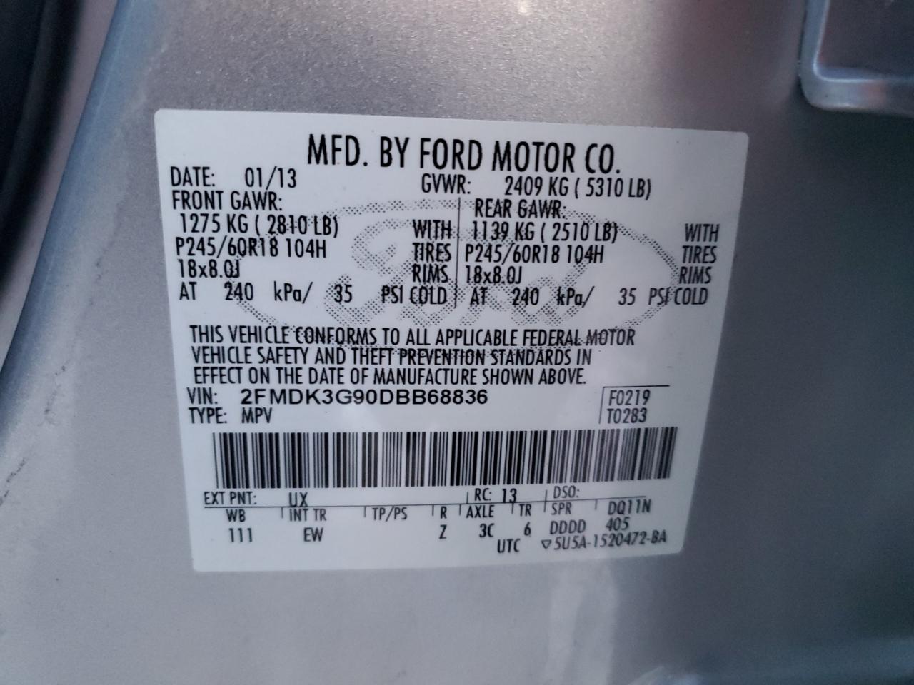 2013 Ford Edge - Image 13