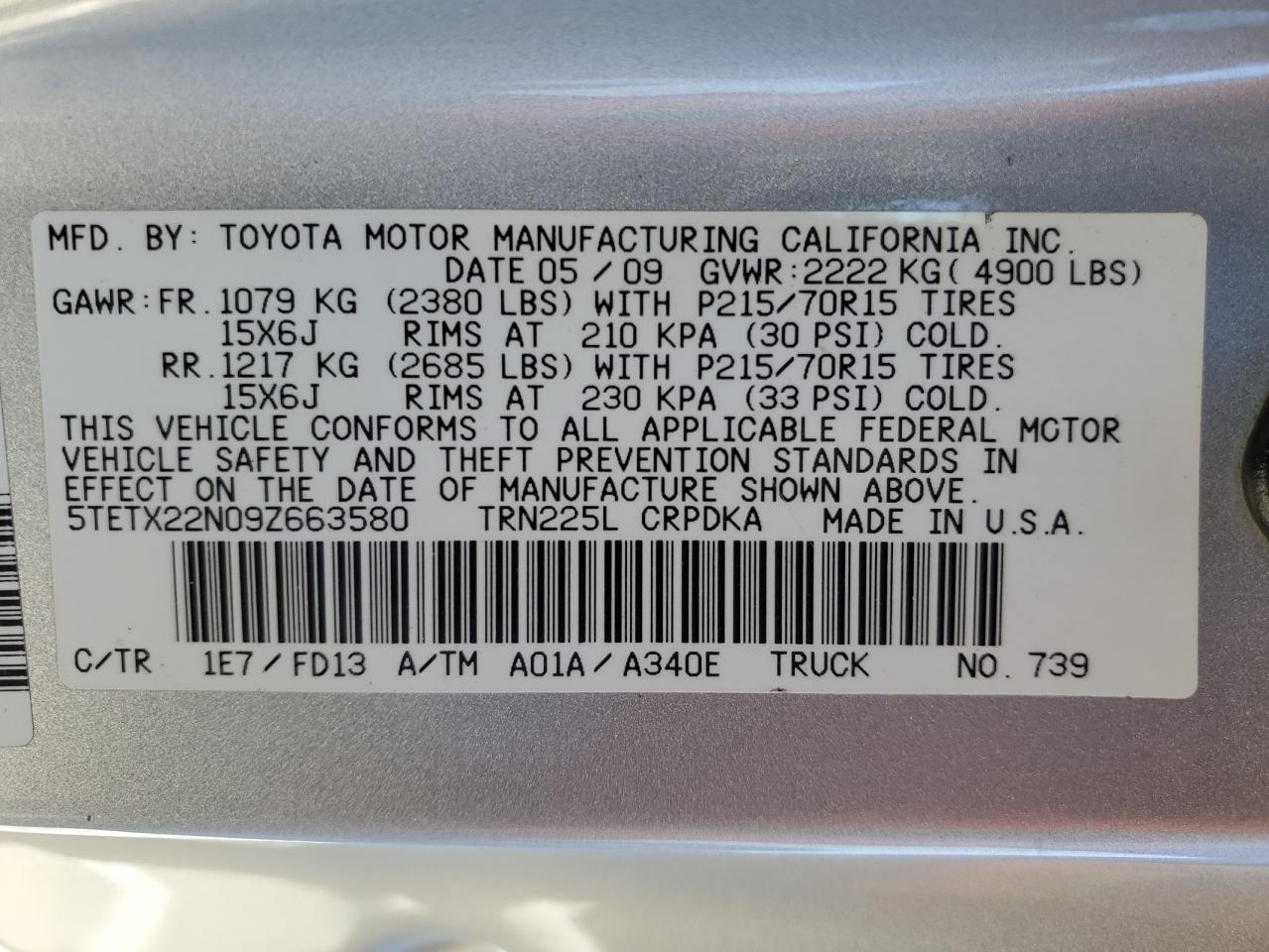 2009 Toyota Tacoma - Image 12