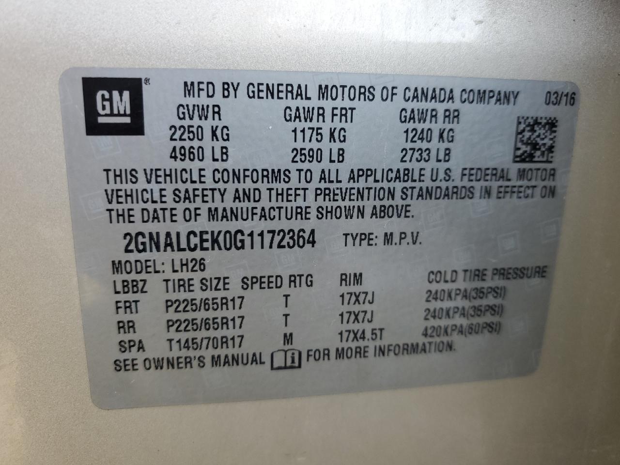 2016 Chevrolet Equinox - Image 13