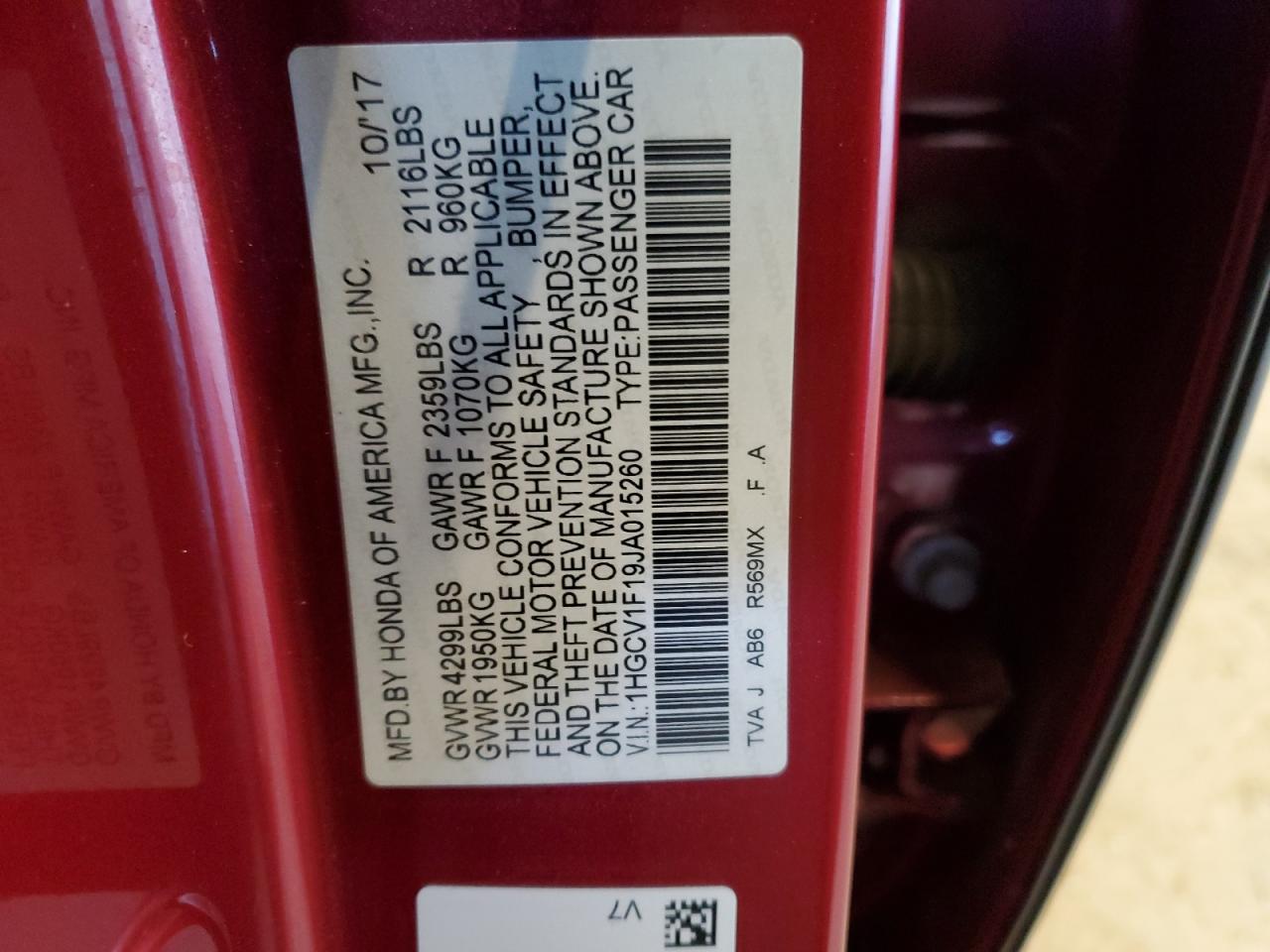 2018 Honda Accord - Image 13