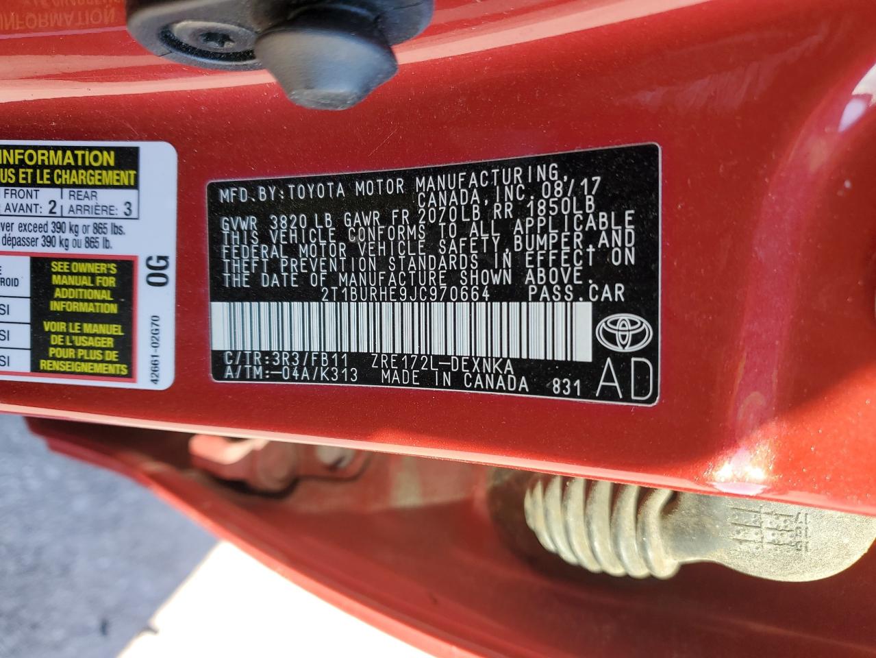 2018 Toyota Corolla - Image 13