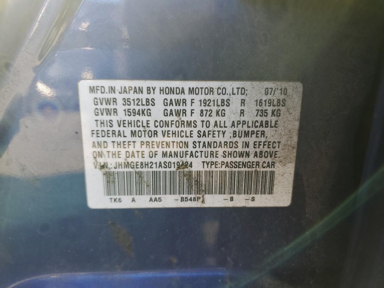 2010 Honda Fit - Image 12