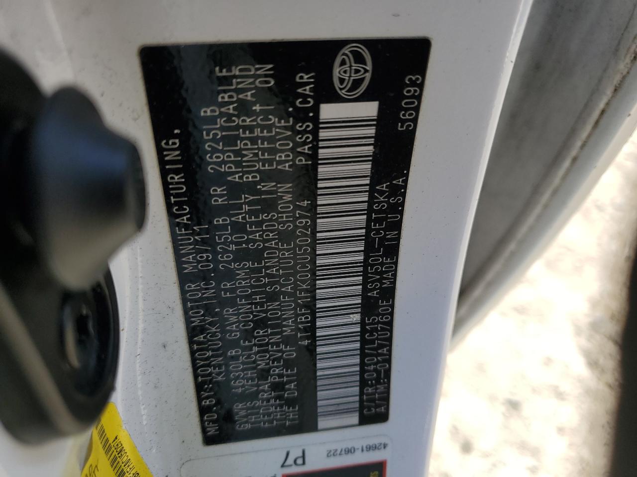 2012 Toyota Camry - Image 12