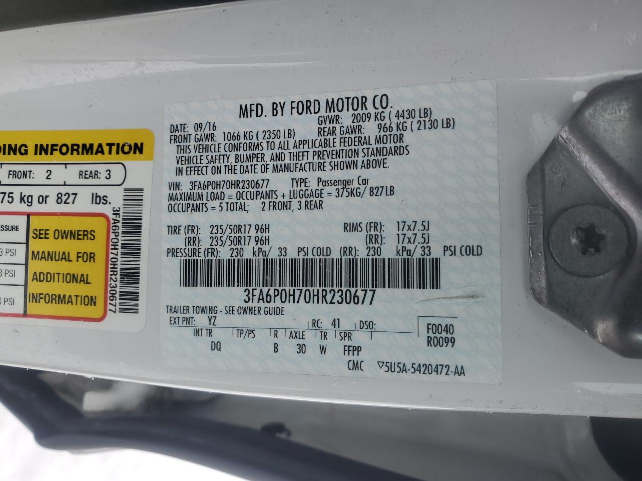 2017 Ford Fusion - Image 12