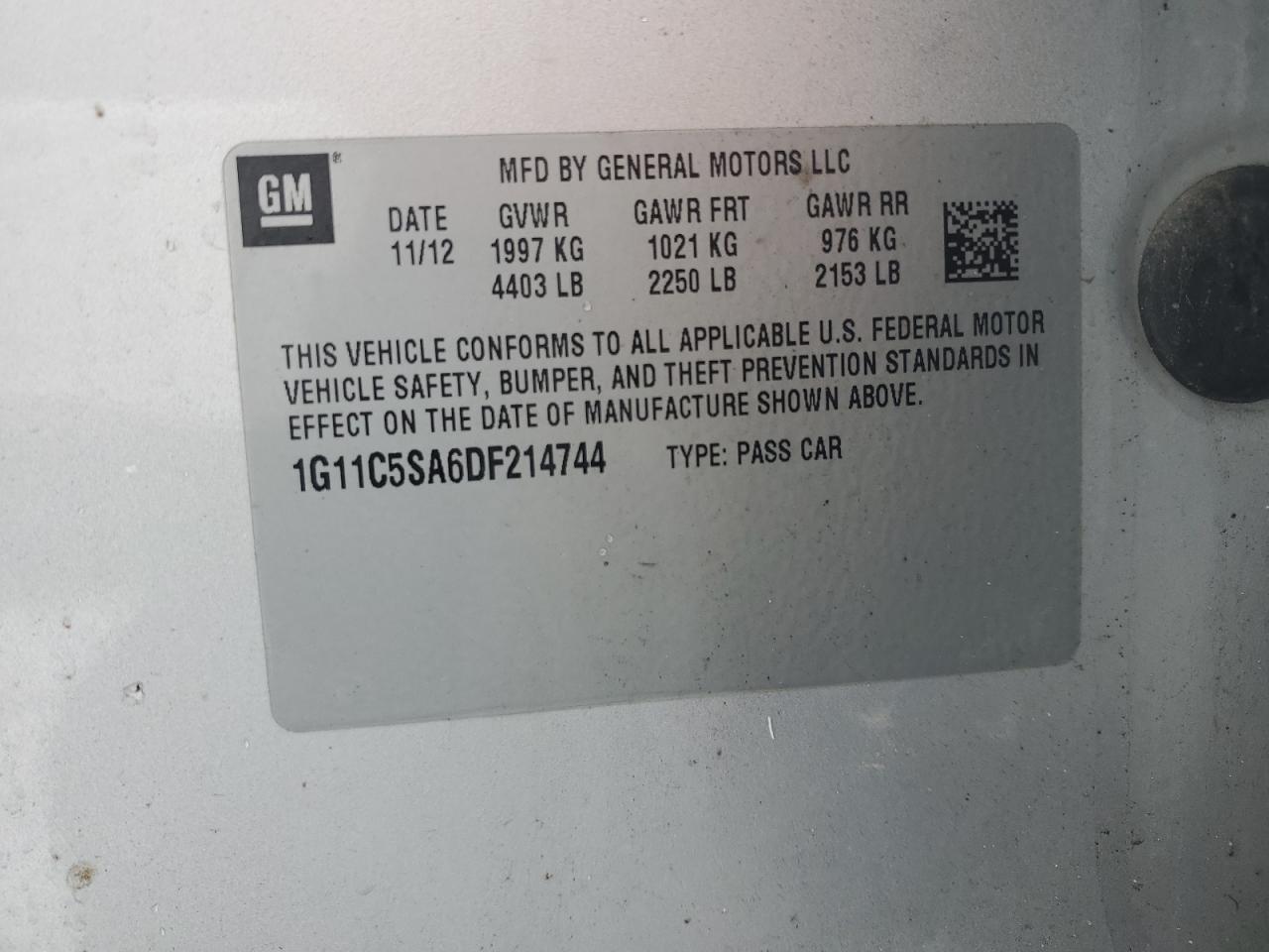 2013 Chevrolet Malibu - Image 12