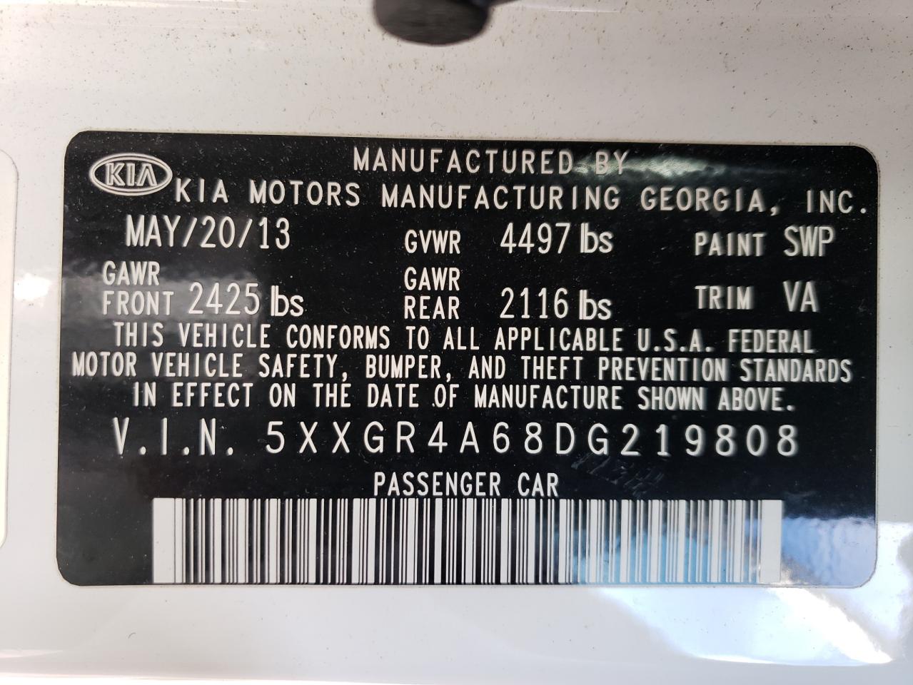 2013 Kia Optima - Image 12