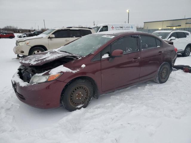  HONDA CIVIC 2012 Maroon