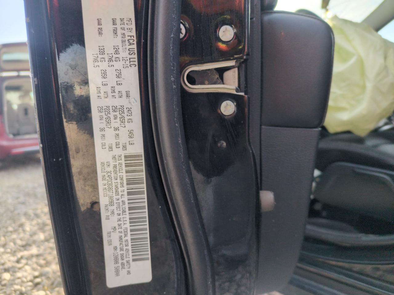 2016 Dodge Journey Sxt VIN: 3C4PDCBG8GT180968 Lot: 42608485