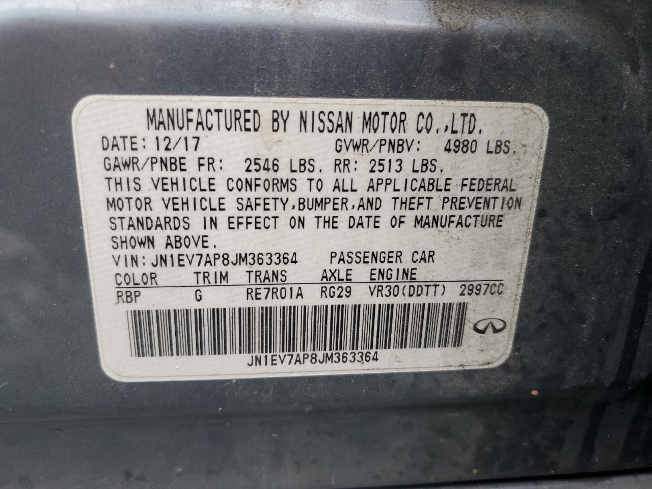 2018 Infiniti Q50 - Image 14
