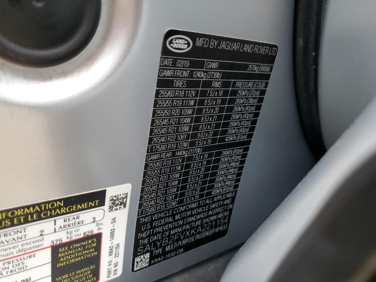 2019 Land Rover Range Rover - Image 15
