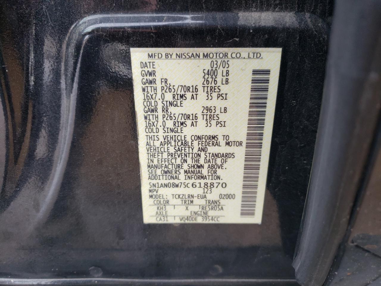 2005 Nissan XTerra - Image 12