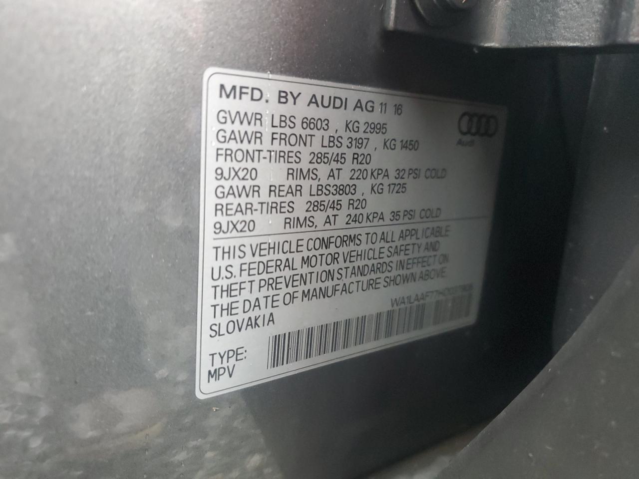 2017 Audi Q7 - Image 12