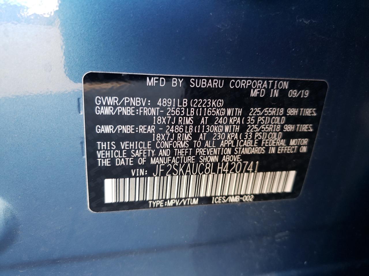 2020 Subaru Forester - Image 13