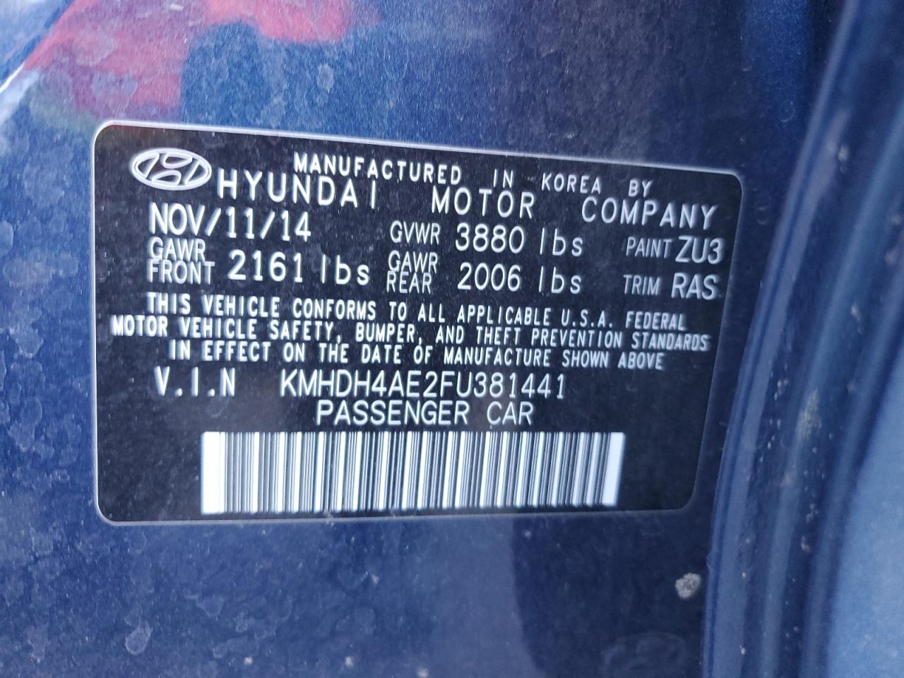 2015 Hyundai Elantra - Image 12