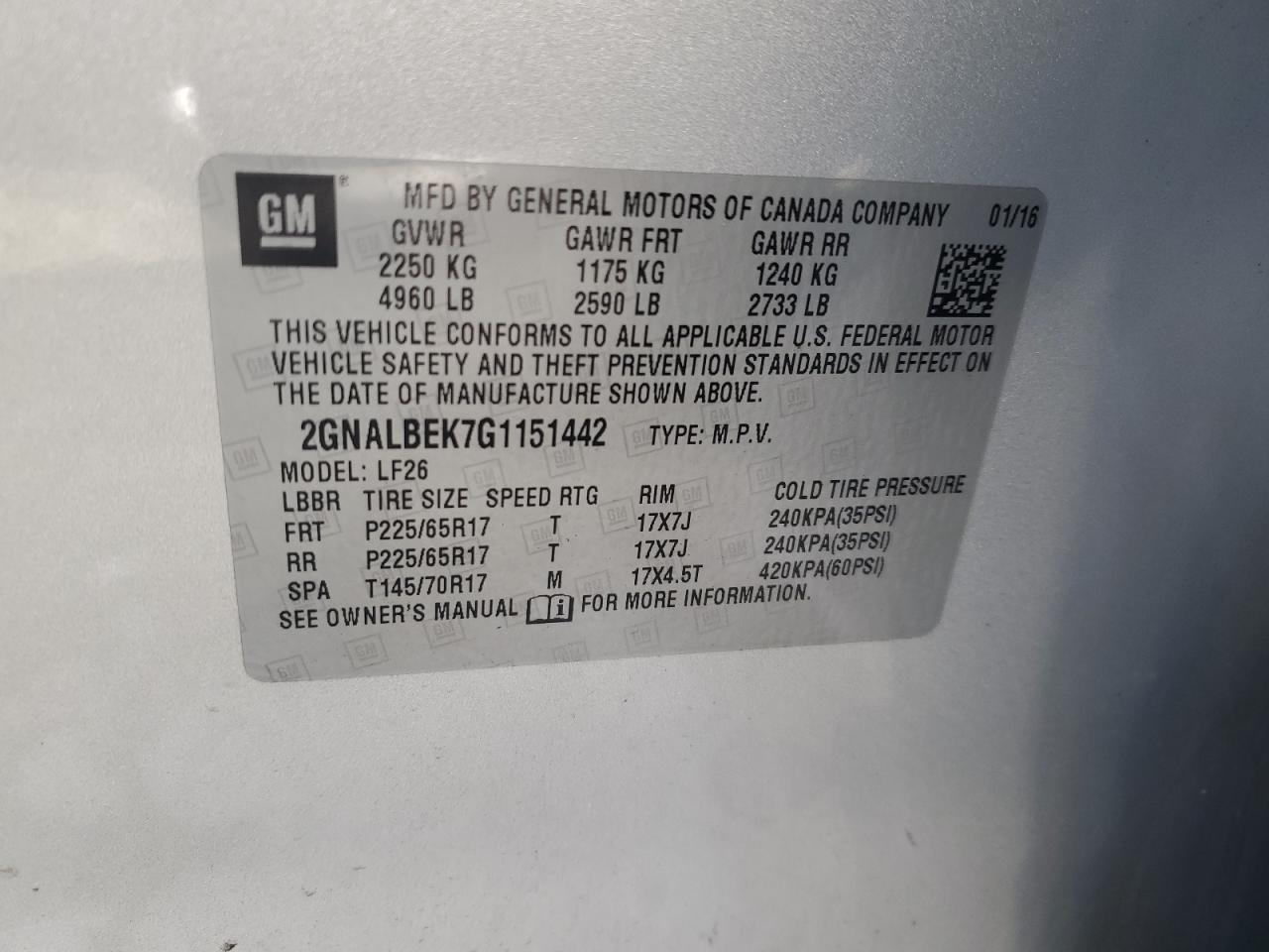 2016 Chevrolet Equinox - Image 13