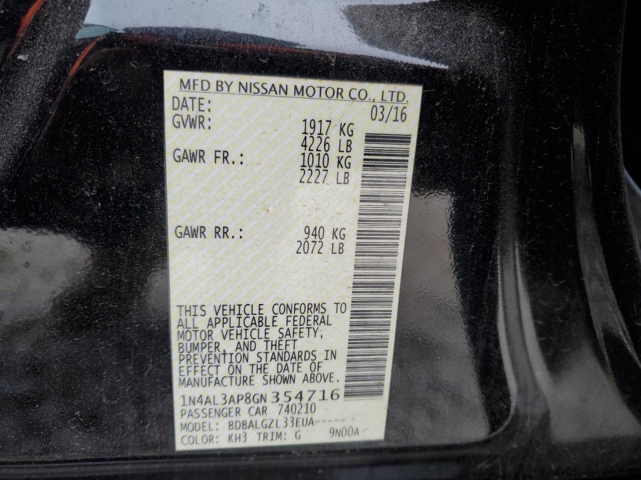 2016 Nissan Altima - Image 12