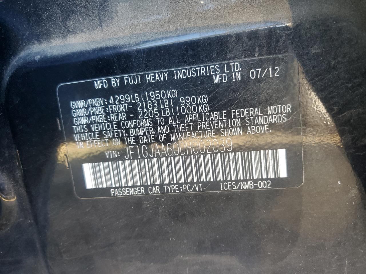 2013 Subaru Impreza - Image 12