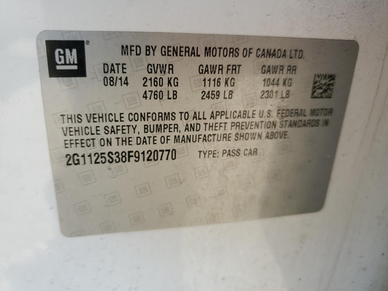 2015 Chevrolet Impala - Image 12