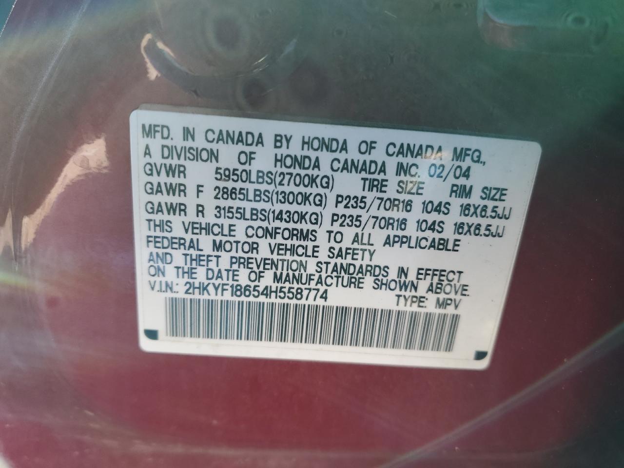 2004 Honda Pilot - Image 13