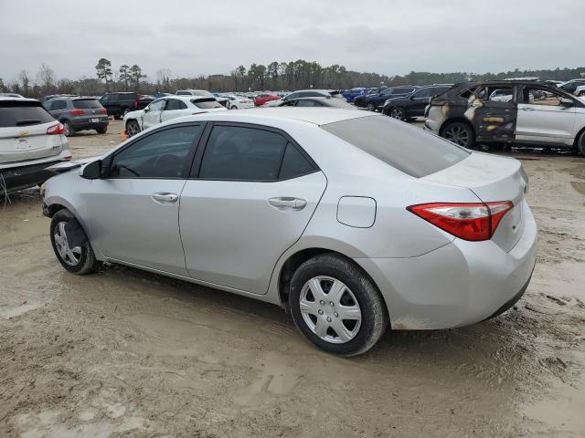  TOYOTA COROLLA 2016 Srebrny