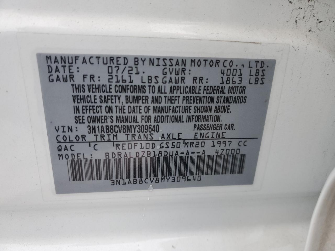 2021 Nissan Sentra - Image 13