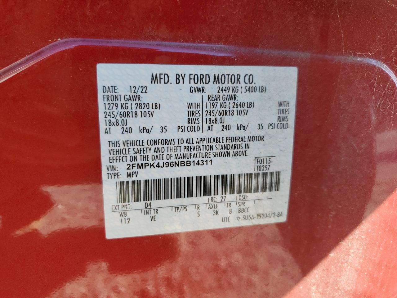 2022 Ford Edge - Image 15