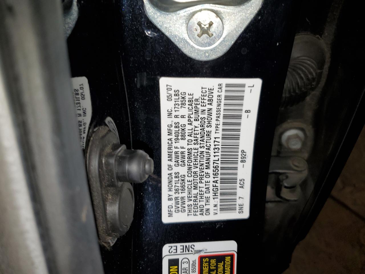 2007 Honda Civic - Image 12