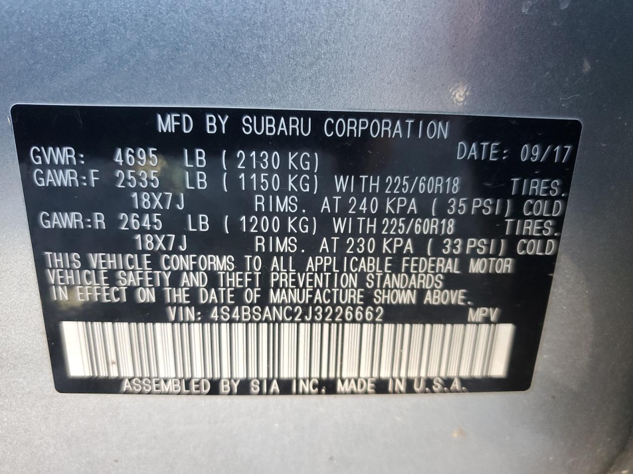 2018 Subaru Outback - Image 13