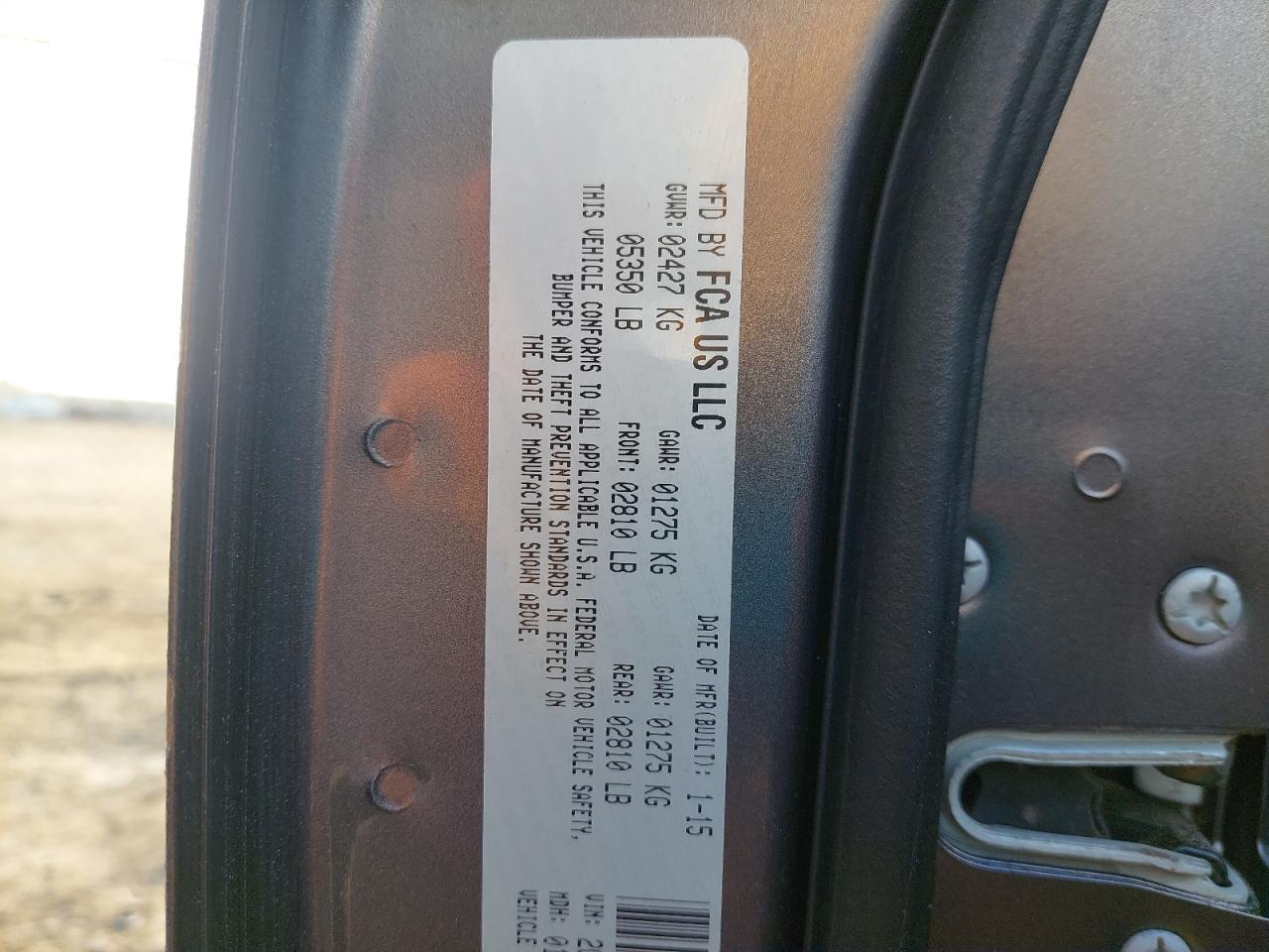 2C3CCABTXFH763072 - 2015 CHRYSLER 300 - #43483775