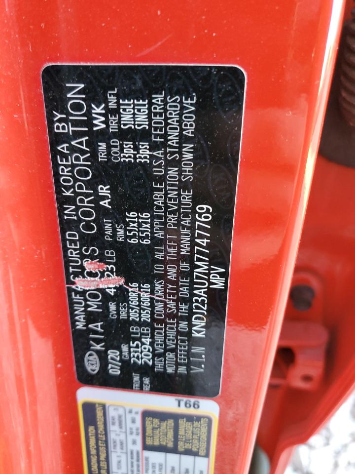 2021 Kia Soul Lx VIN: KNDJ23AU7M7747769 Lot: 87635115