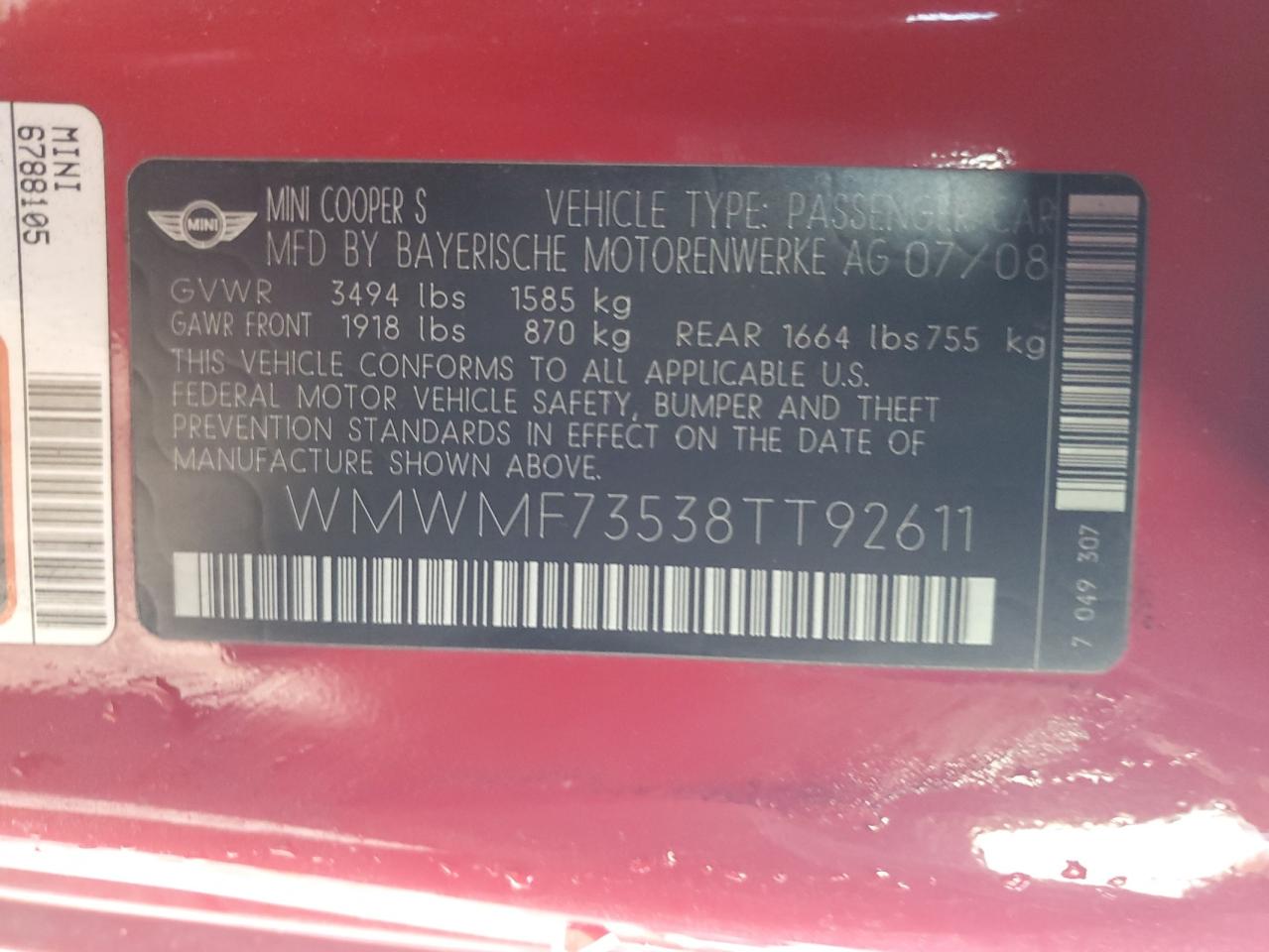 2008 MINI Cooper - Image 12