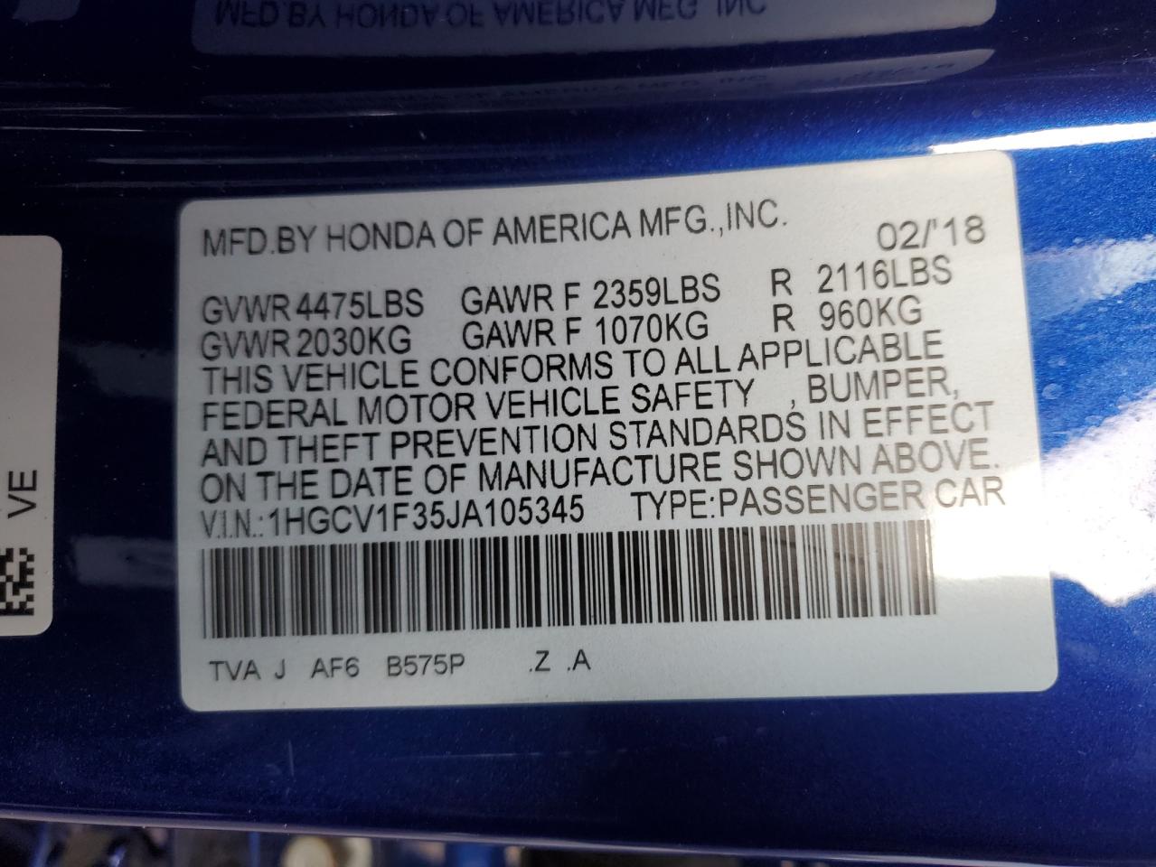 2018 Honda Accord - Image 12