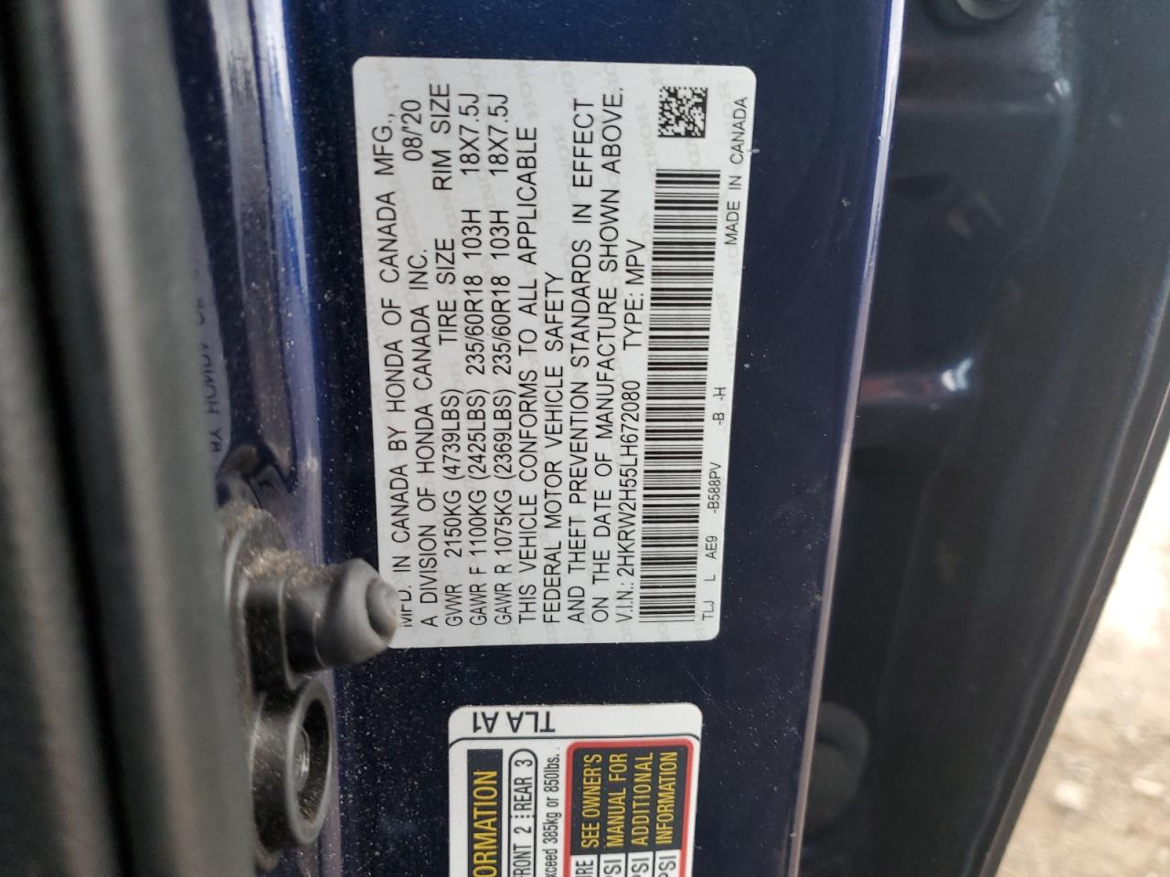 2020 Honda CR-V - Image 14