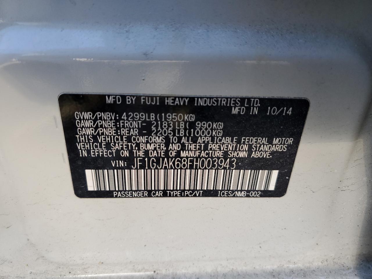 2015 Subaru Impreza - Image 12
