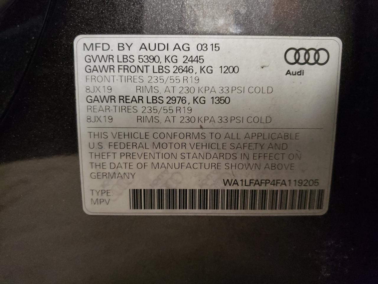 2015 Audi Q5 - Image 13