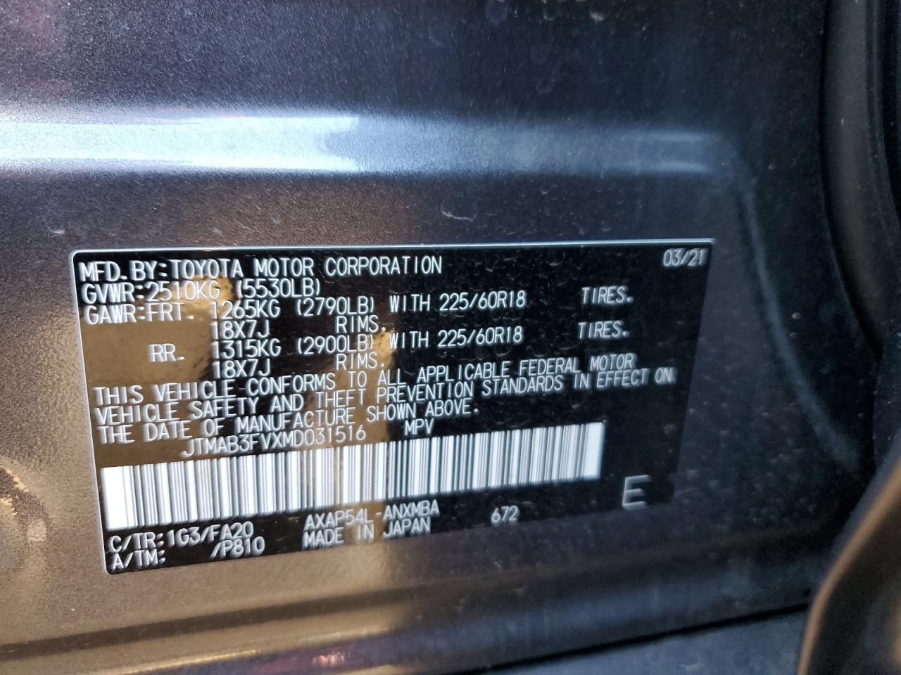 2021 Toyota RAV 4 - Image 13