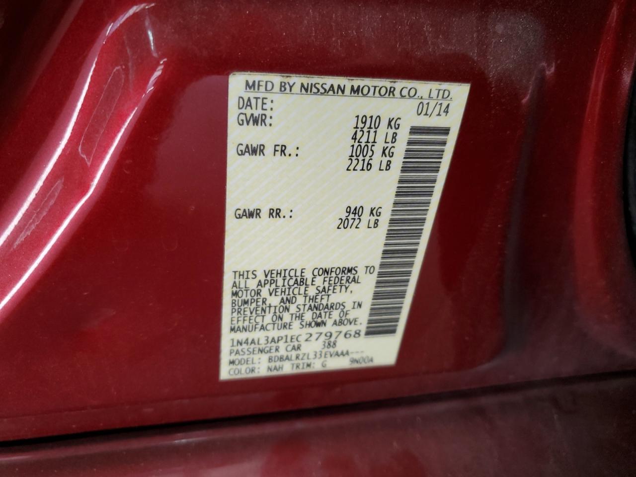 2014 Nissan Altima - Image 14