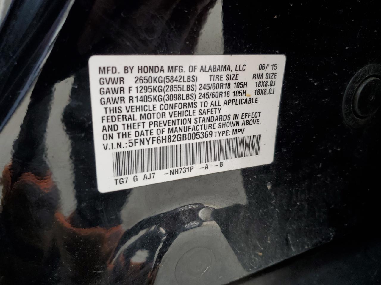 2016 Honda Pilot - Image 12