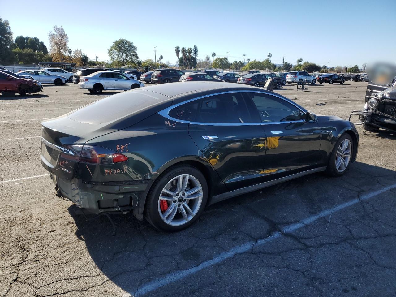 VIN 5YJSA1H25EFP62945 2014 TESLA MODEL S no.3