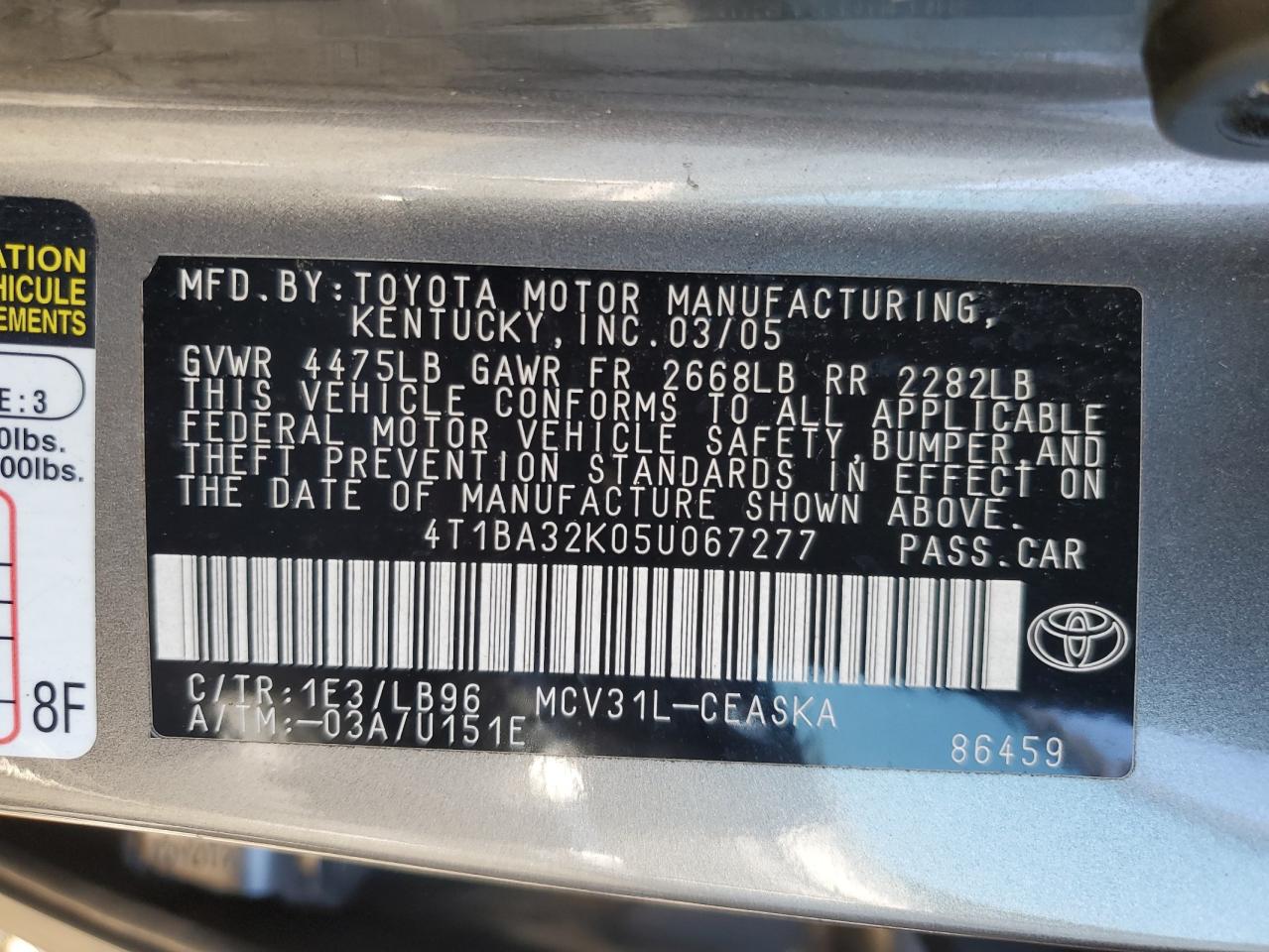 2005 Toyota Camry - Image 14