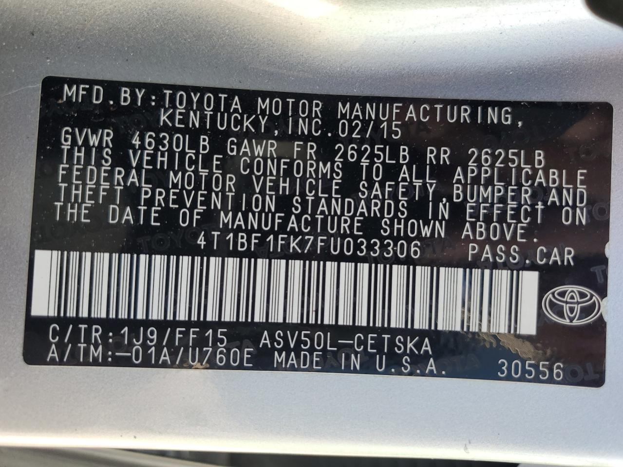 2015 Toyota Camry - Image 12